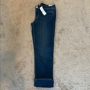 White House Black Market slim crop jeans size 4
